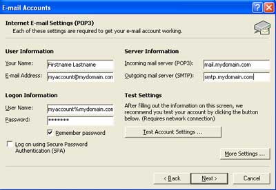 Motion Networks - Outlook Internet E-mail Settings (POP3)